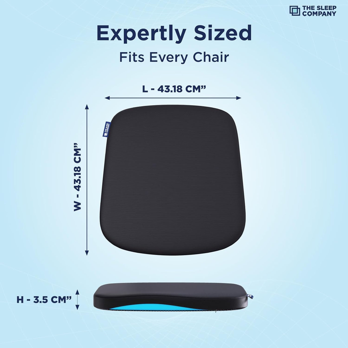 Slince Pro Seat Cushion for Chair | Car Seat Driving Cushion to Reduce Back Pain | 600+ Cooling Air Channels |