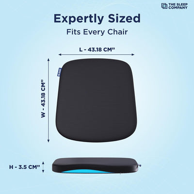 Slince Pro Seat Cushion for Chair | Car Seat Driving Cushion to Reduce Back Pain | 600+ Cooling Air Channels |
